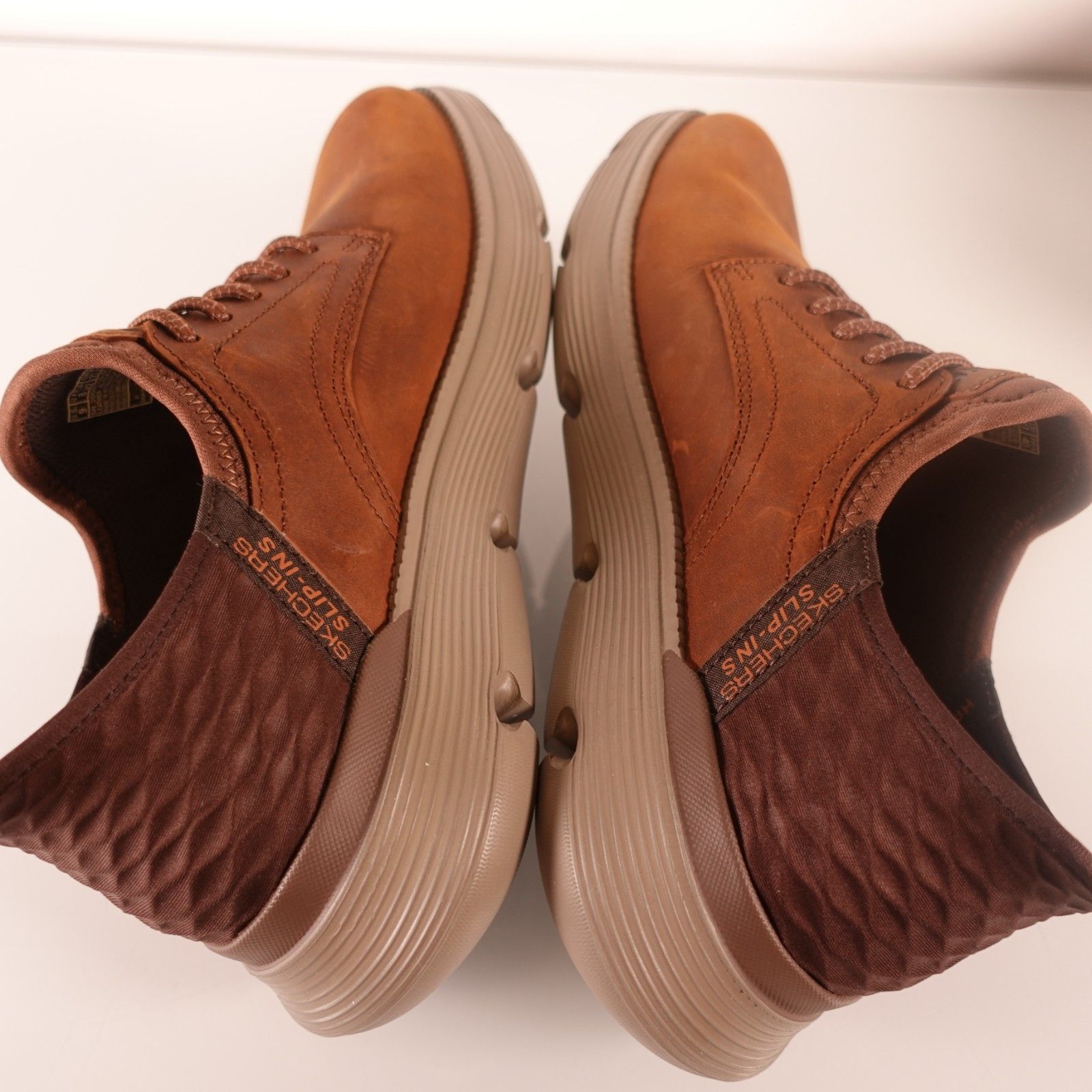 Skechers Men's Garza Gervin Bungee Lace Slip-Ins Size 9 Dark Brown 205046 — image 4 of 8